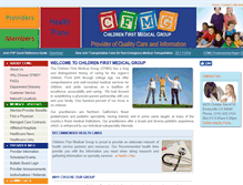 Tablet Screenshot of childrenfirstmedicalgroup.org